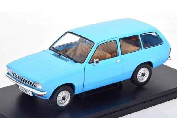 Opel Kadett C Caravan 1973 Light blue 1:24 WHITEBOX WB124192 hinta ja tiedot | Pienoismallit | hobbyhall.fi