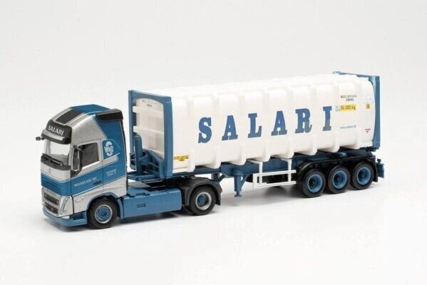 Volvo FH Gl. 2020 30-ft.-Bulkcontainer-Sattelzug Salari 314718 HERPA 1:87 hinta ja tiedot | Pienoismallit | hobbyhall.fi