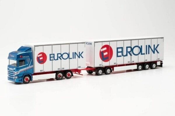 Scania CR 20 HD Schwedencombi Eurolink 316552 HERPA 1:87 hinta ja tiedot | Pienoismallit | hobbyhall.fi