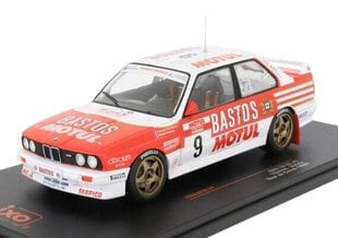 BMW M3 E30 #9 Rallye Tour de Corse 1988 F.Chatriot / M.Perin 24RAL029B IXO 1:24 hinta ja tiedot | Pienoismallit | hobbyhall.fi