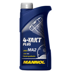Nelitahtinen puolisynteettinen moottoriöljy Mannol 4-Tact Plus 10W-40, 1 L. hinta ja tiedot | Moottoriöljyt moottoripyörille | hobbyhall.fi