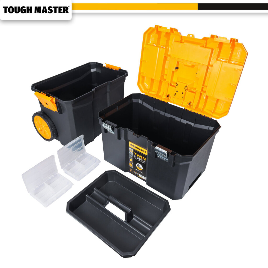 Työkalulaatikko pyörillä 64x51x35cm Tough Master UPT-5039 hinta ja tiedot | Työkalupakit ja muu työkalujen säilytys | hobbyhall.fi