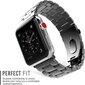 Tech-Protect kellon ranneke ruostumaton Apple Watch 42/44mm, musta hinta ja tiedot | Älykellojen ja aktiivisuusrannekkeiden lisätarvikkeet | hobbyhall.fi