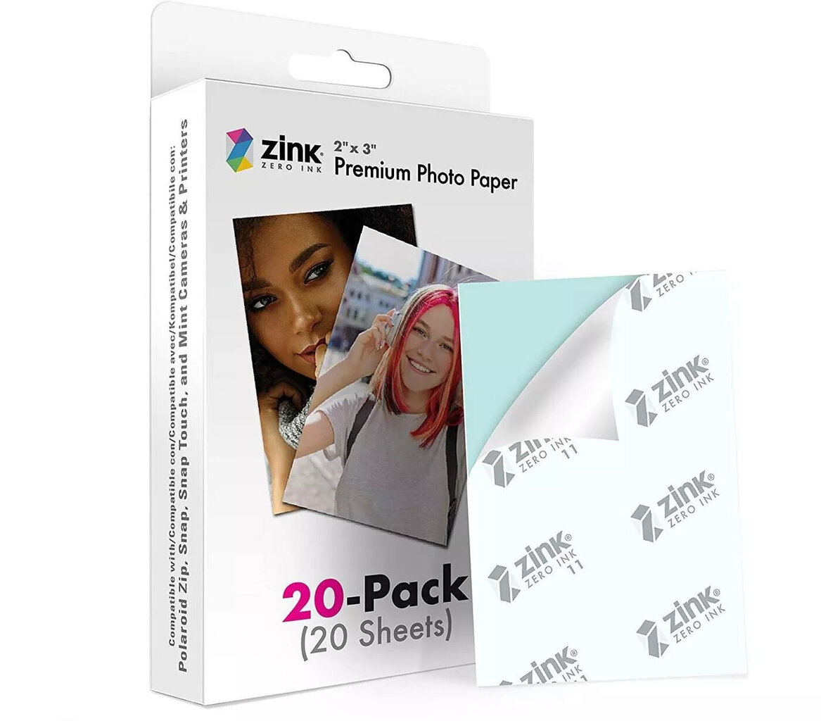 Polaroid Zink Media 2x3" 20kpl hinta ja tiedot | Kameratarvikkeet | hobbyhall.fi