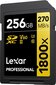 Lexar muistikortti SDXC 256GB Professional 1800x UHS-II U3 V60 hinta ja tiedot | Muistitikut | hobbyhall.fi