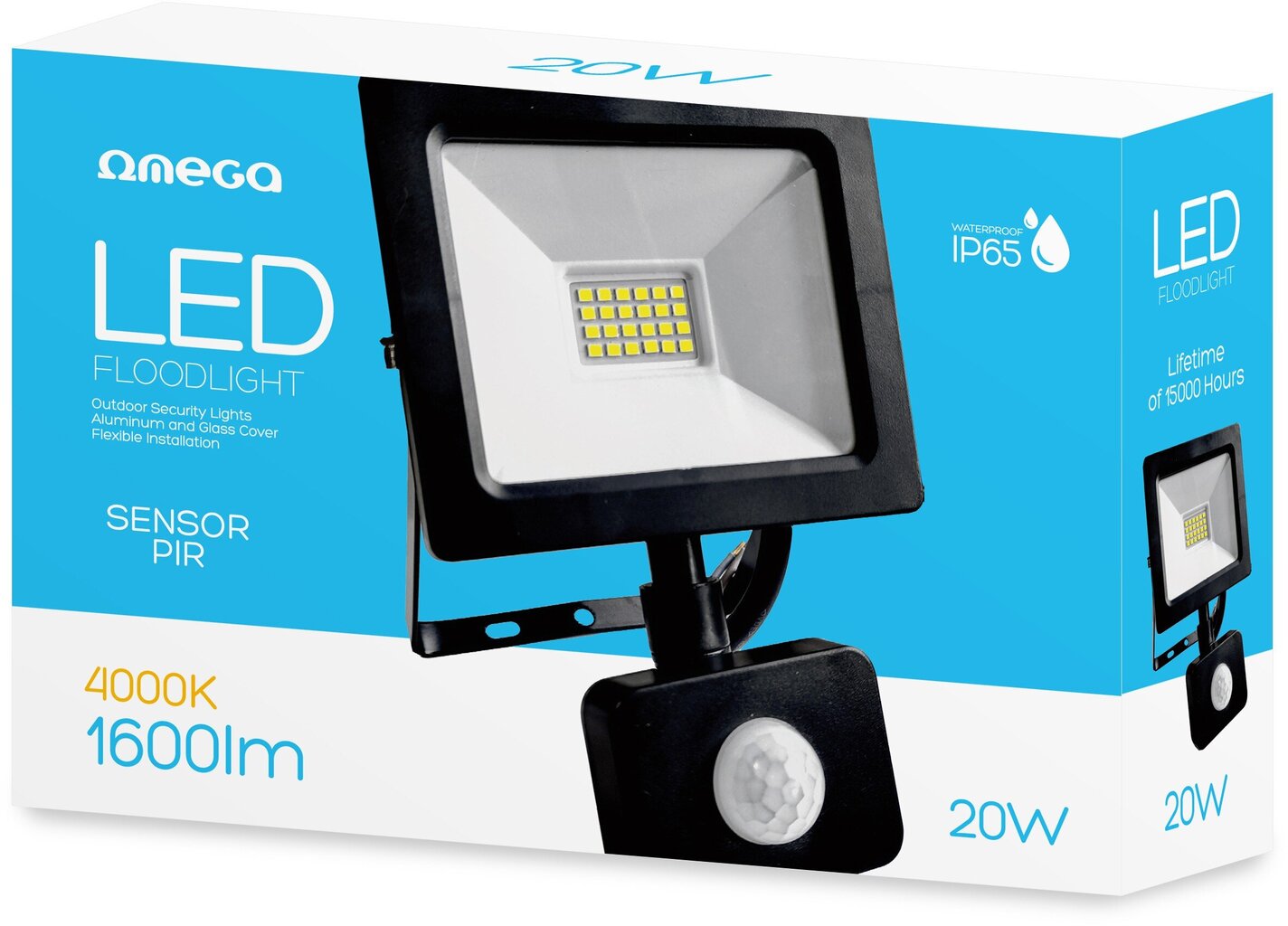 Omega LED valonheitin 20W 4200K (45693) hinta ja tiedot | Taskulamput ja valonheittimet | hobbyhall.fi