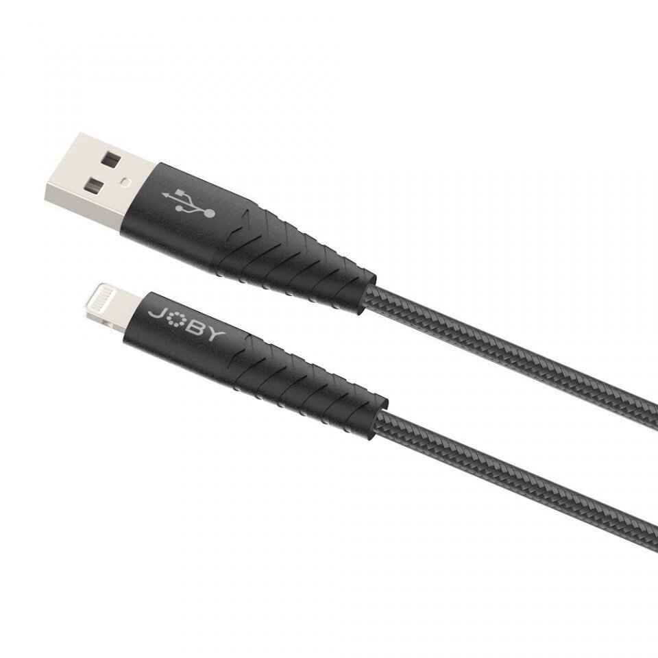 Joby-kaapeli Lightning - USB 1,2m, musta hinta ja tiedot | Puhelinkaapelit | hobbyhall.fi