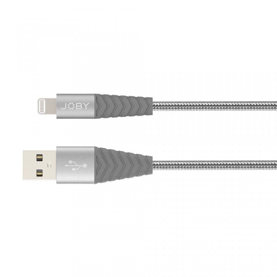 Joby-kaapeli Lightning - USB 1,2m, harmaa hinta ja tiedot | Puhelinkaapelit | hobbyhall.fi