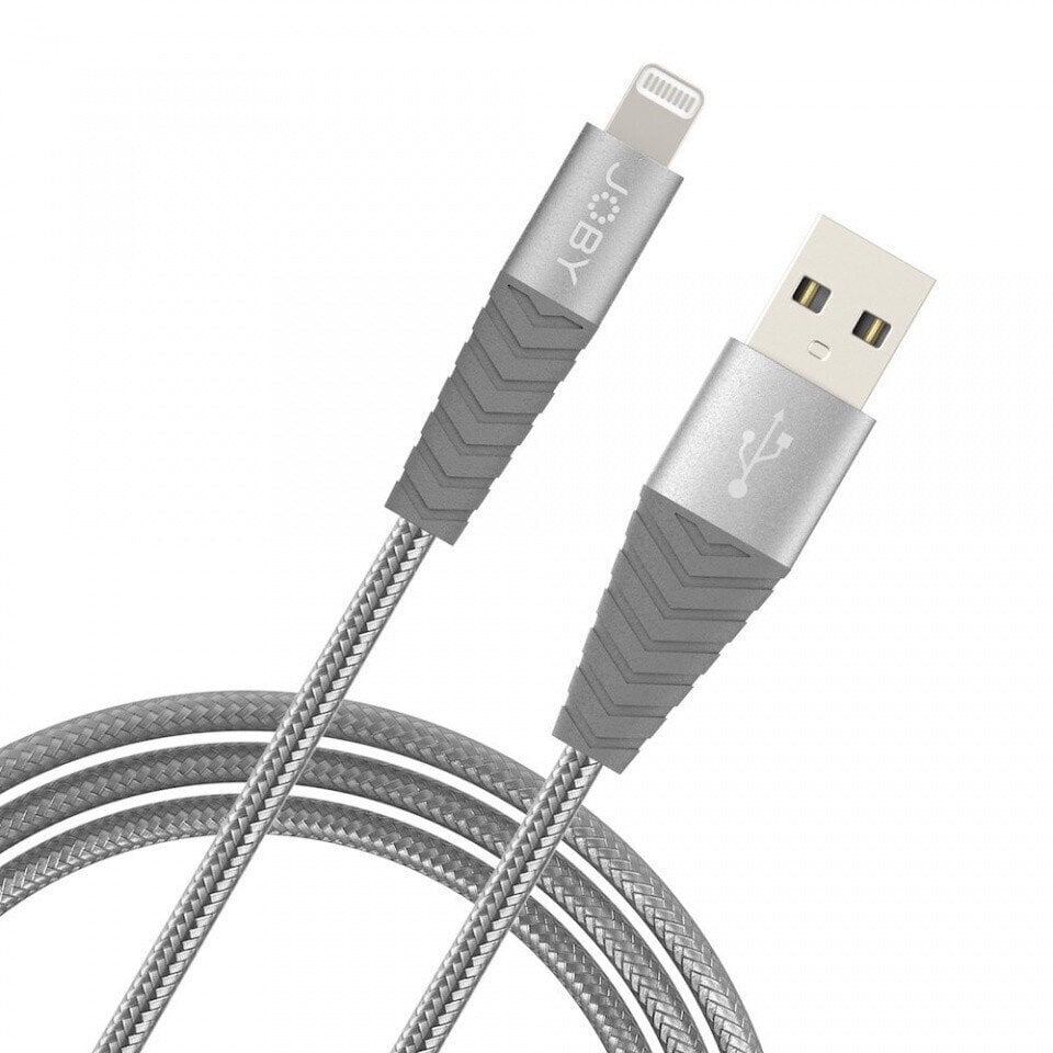 Joby-kaapeli Lightning - USB 1,2m, harmaa hinta ja tiedot | Puhelinkaapelit | hobbyhall.fi