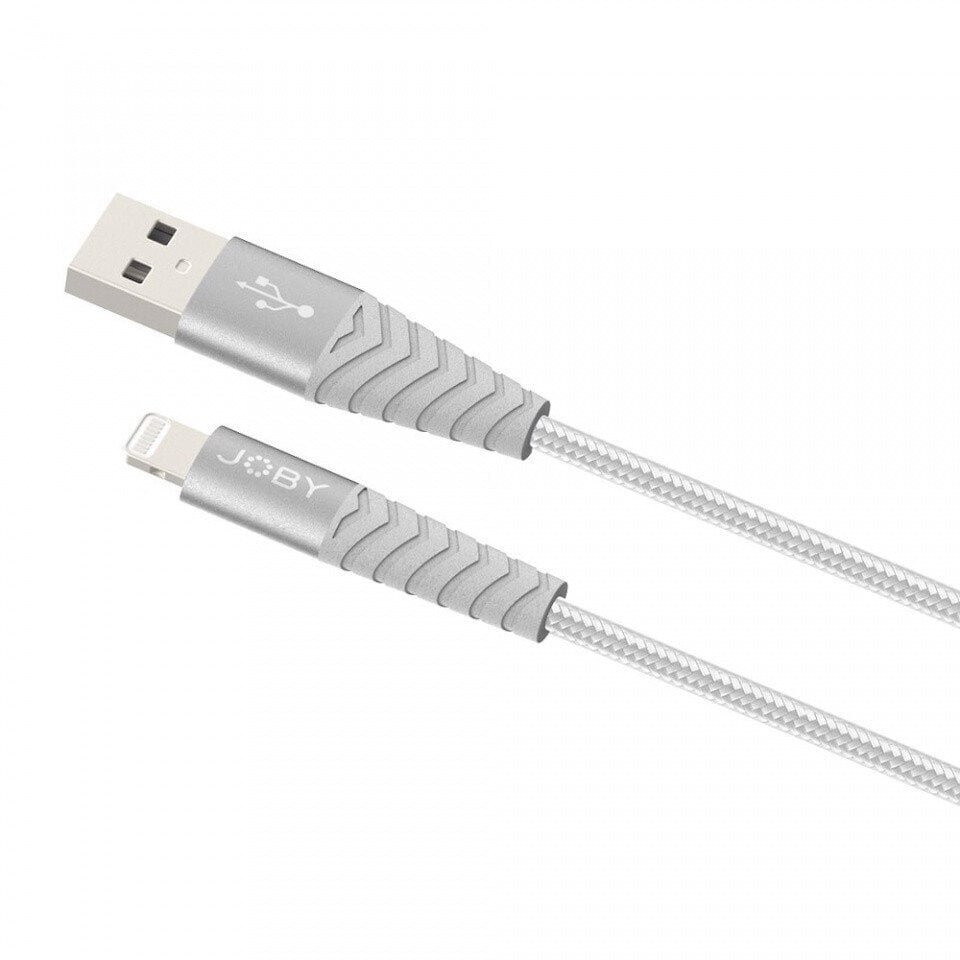 Joby-kaapeli Lightning - USB 1,2m, hopea hinta ja tiedot | Puhelinkaapelit | hobbyhall.fi