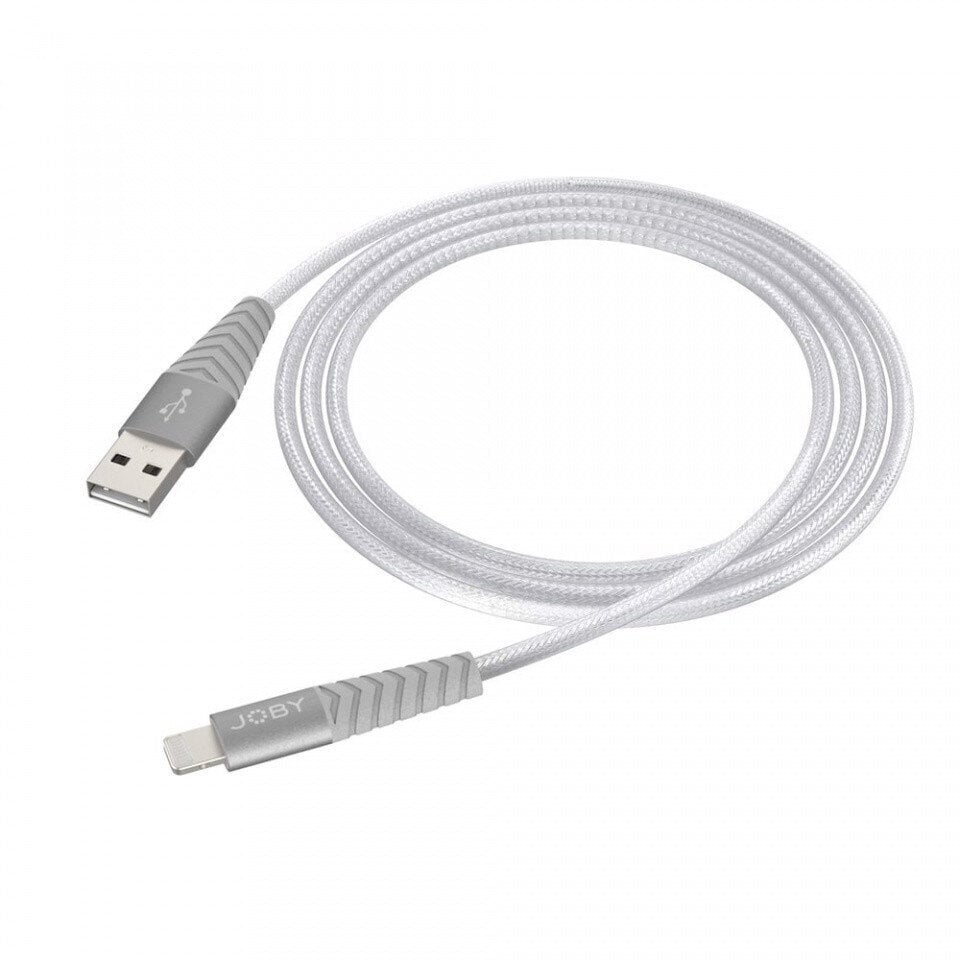 Joby-kaapeli Lightning - USB 1,2m, hopea hinta ja tiedot | Puhelinkaapelit | hobbyhall.fi