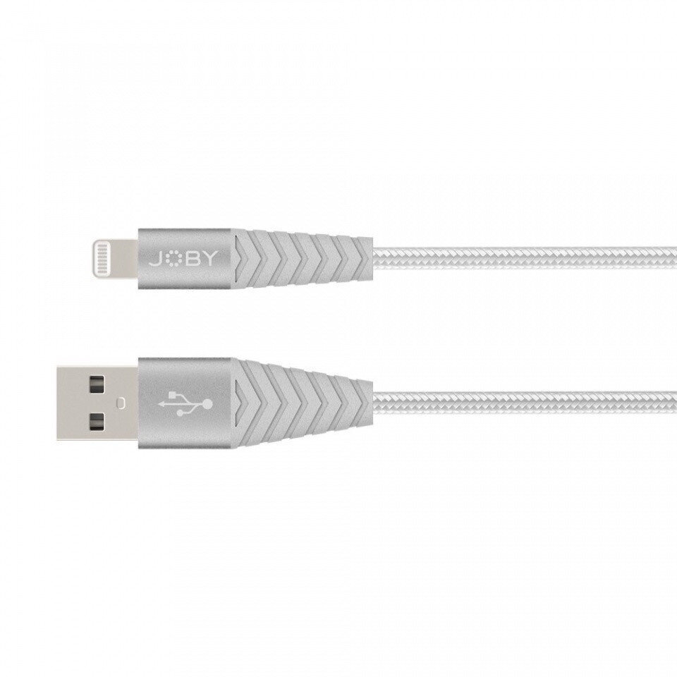 Joby-kaapeli Lightning - USB 1,2m, hopea hinta ja tiedot | Puhelinkaapelit | hobbyhall.fi