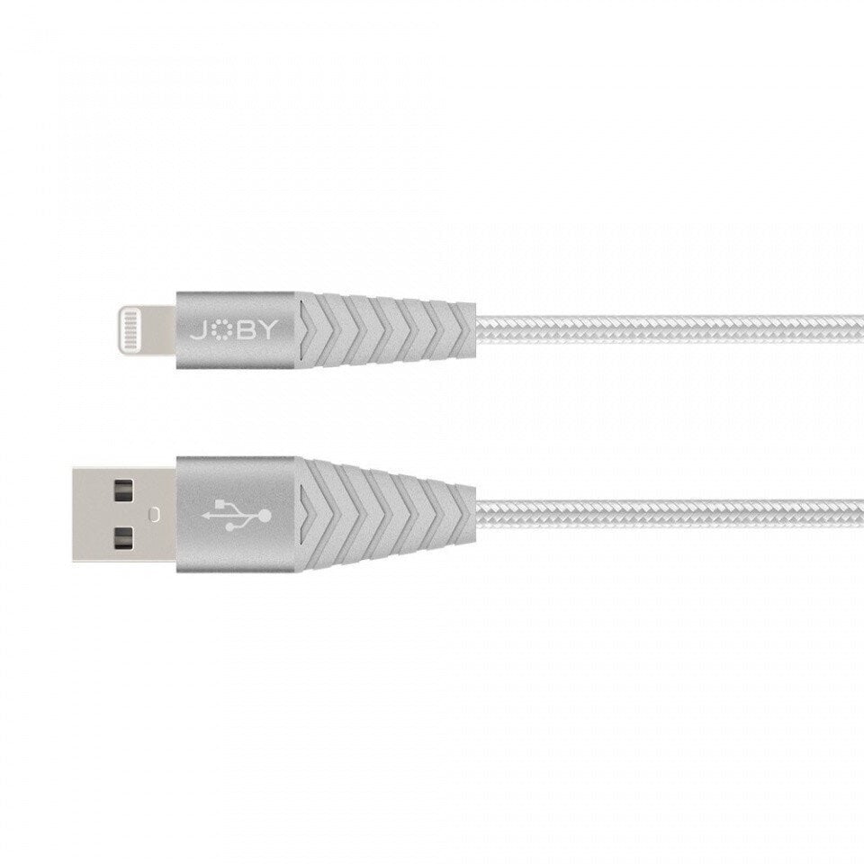 Joby-kaapeli Lightning - USB 1,2m, hopea hinta ja tiedot | Puhelinkaapelit | hobbyhall.fi