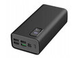 Platinet power bank 30000mAh PD QC LED, musta hinta ja tiedot | Varavirtalähteet | hobbyhall.fi