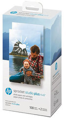 HP valokuvapaperi + mustepatruuna Sprocket Studio Plus 4x6" 108 arkkia hinta ja tiedot | Tulostustarvikkeet | hobbyhall.fi