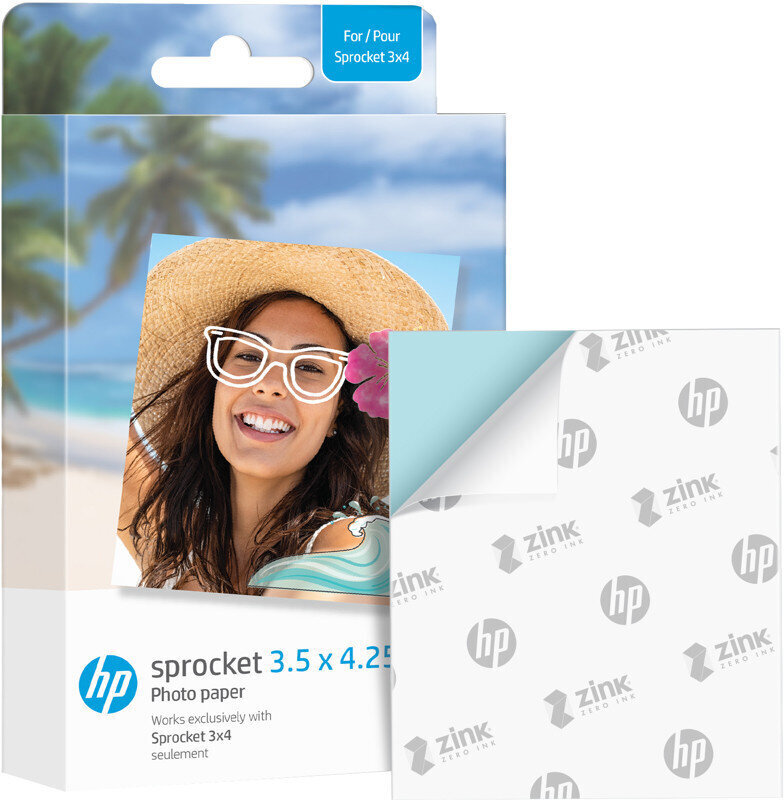HP valokuvapaperi Sprocket Zink 8,9x10,8cm 20 arkkia hinta ja tiedot | Kameratarvikkeet | hobbyhall.fi