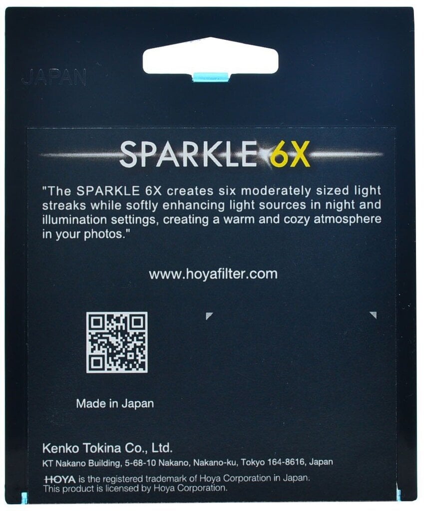 Hoya Sparkle-suodatin 6x72mm hinta ja tiedot | Kameran suotimet | hobbyhall.fi