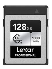 Lexar muistikortti CFexpress 128GB Professional Type B Silver hinta ja tiedot | Lexar Puhelimet, älylaitteet ja kamerat | hobbyhall.fi