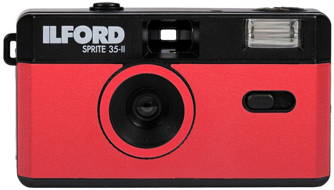 Ilford Sprite 35-II, musta/punainen hinta ja tiedot | Pikakamerat | hobbyhall.fi