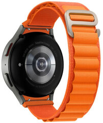 Tech-Protect kellohihna Nylon Pro Samsung Galaxy Watch 4/5/5 Pro, oranssi hinta ja tiedot | Älykellojen ja aktiivisuusrannekkeiden lisätarvikkeet | hobbyhall.fi