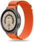 Tech-Protect kellohihna Nylon Pro Samsung Galaxy Watch 4/5/5 Pro, oranssi hinta ja tiedot | Älykellojen ja aktiivisuusrannekkeiden lisätarvikkeet | hobbyhall.fi