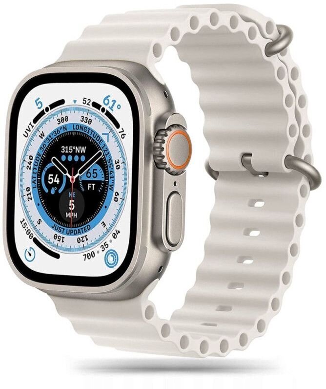 Tech-Protect kellon ranneke IconBand Pro Apple Watch 42/44/45/49mm, beige hinta ja tiedot | Älykellojen ja aktiivisuusrannekkeiden lisätarvikkeet | hobbyhall.fi