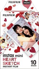 Fujifilm Instax Mini 1x10 Heart Sketch hinta ja tiedot | Kameratarvikkeet | hobbyhall.fi