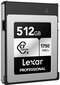 Lexar muistikortti CFexpress 512GB Professional Type B Silver hinta ja tiedot | Kameran muistikortit | hobbyhall.fi
