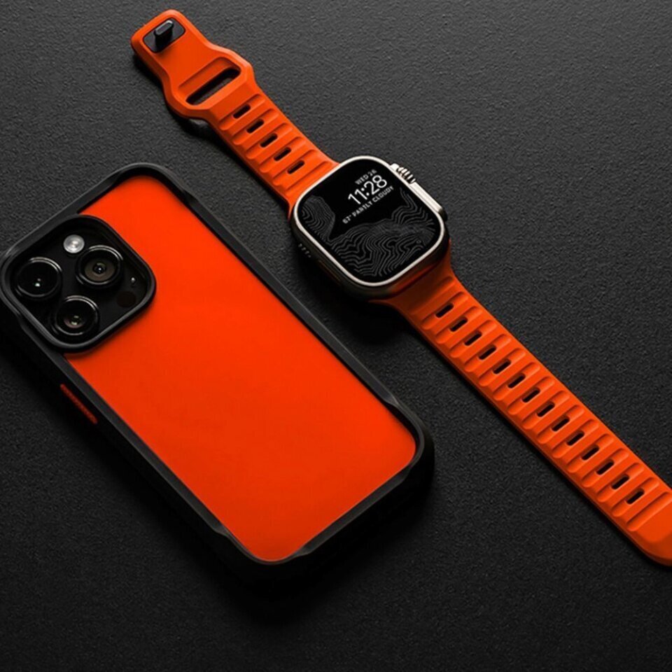 Tech-Protect kellon ranneke IconBand Line Apple Watch 38/40/41mm, oranssi hinta ja tiedot | Älykellojen ja aktiivisuusrannekkeiden lisätarvikkeet | hobbyhall.fi