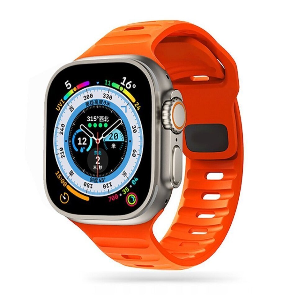 Tech-Protect kellon ranneke IconBand Line Apple Watch 38/40/41mm, oranssi hinta ja tiedot | Älykellojen ja aktiivisuusrannekkeiden lisätarvikkeet | hobbyhall.fi