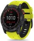 Tech-Protect kellon ranneke IconBand Pro Garmin fenix 5/6/6 Pro/7, lime/musta hinta ja tiedot | Älykellojen ja aktiivisuusrannekkeiden lisätarvikkeet | hobbyhall.fi