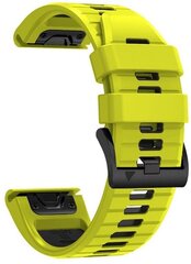 Tech-Protect kellon ranneke IconBand Pro Garmin fenix 5/6/6 Pro/7, lime/musta hinta ja tiedot | Älykellojen ja aktiivisuusrannekkeiden lisätarvikkeet | hobbyhall.fi