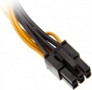 Akasa AKCBPW1315, 2 x 15-Pin-SATA – 1 x 6-Pin, 15 cm hinta ja tiedot | Kaapelit ja adapterit | hobbyhall.fi