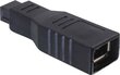 Delock Firewire 9-pin Firewire 6-pin, musta hinta ja tiedot | Kaapelit ja adapterit | hobbyhall.fi