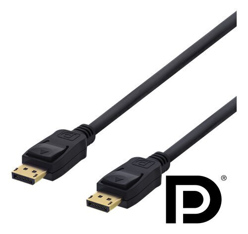 Deltaco DisplayPort-kaapeli, 3 m hinta ja tiedot | Kaapelit ja adapterit | hobbyhall.fi