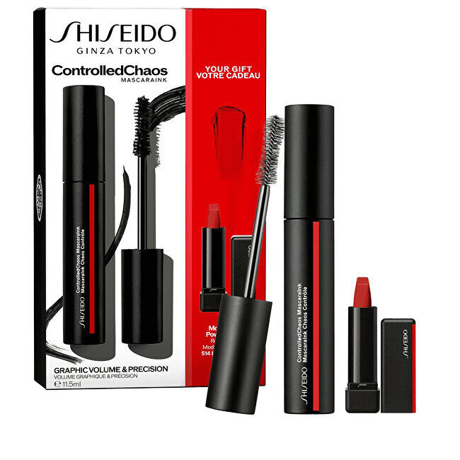 Kosmetiikkasetti Shiseido ControlledChaos: ripsiväri, 11,5 ml + huulipuna, 2,5 g hinta ja tiedot | Silmämeikit | hobbyhall.fi