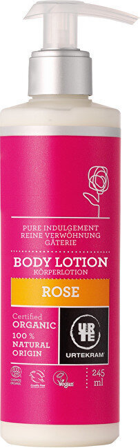 Vartalovoide Urtekram Rose Moisturizing Body Lotion, 245 ml hinta ja tiedot | Vartalovoiteet ja -emulsiot | hobbyhall.fi