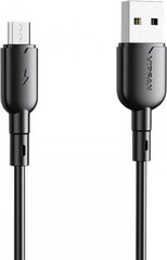Vipfan USB to Micro USB cable Colorful X11, 3A, 1m (black) hinta ja tiedot | Kaapelit ja adapterit | hobbyhall.fi