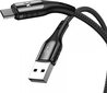 Vipfan USB to Micro USB cable Colorful X13, 3A, 1.2m (black) hinta ja tiedot | Kaapelit ja adapterit | hobbyhall.fi