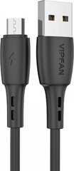 Vipfan USB to Micro USB cable Racing X05, 3A, 1m (black) hinta ja tiedot | Kaapelit ja adapterit | hobbyhall.fi
