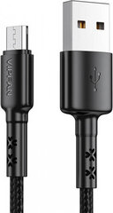 Vipfan USB to Micro USB cable X02, 3A, 1.2m (black) hinta ja tiedot | Kaapelit ja adapterit | hobbyhall.fi