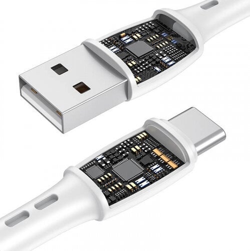 Vipfan USB to USB-C cable Racing X05, 3A, 2m (white) hinta ja tiedot | Kaapelit ja adapterit | hobbyhall.fi