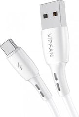 Vipfan USB to USB-C cable Racing X05, 3A, 3m (white) hinta ja tiedot | Kaapelit ja adapterit | hobbyhall.fi