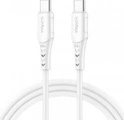 Vipfan USB-C to USB-C cable P05, 60W, PD, 2m (white) hinta ja tiedot | Kaapelit ja adapterit | hobbyhall.fi