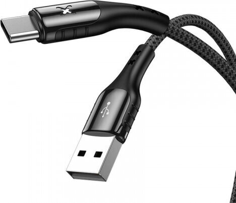 Vipfan USB to USB-C cable Colorful X13, 3A, 1.2m (black) hinta ja tiedot | Kaapelit ja adapterit | hobbyhall.fi