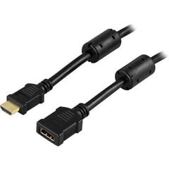 Videokaapeli Deltaco HDMI-jatko, 19-pin, 3m hinta ja tiedot | Kaapelit ja adapterit | hobbyhall.fi
