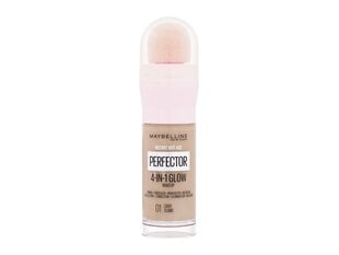 Meikkivoide Maybelline Instant Age Rewind Perfector 4-in-1 Glow 01 Light, 20 ml hinta ja tiedot | Meikkivoiteet ja puuterit | hobbyhall.fi