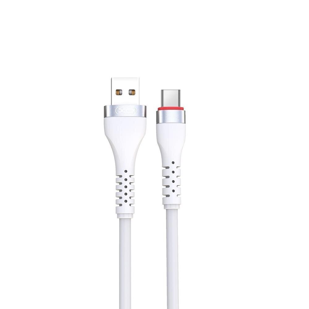 XO cable NB213 USB - USB-C 1,0 m 2,4A white hinta ja tiedot | Kaapelit ja adapterit | hobbyhall.fi