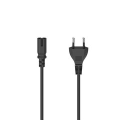 Hama Power Cord, 2-pin, 1,5 m, black - Power cord hinta ja tiedot | Kaapelit ja adapterit | hobbyhall.fi