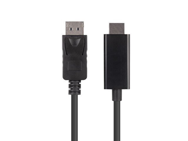 Lanberg, DisplayPort - HDMI, 1 m hinta ja tiedot | Kaapelit ja adapterit | hobbyhall.fi